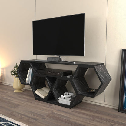 TV Stand Bal - Black Marble Effect-BAL47TS04 White
Walnut 135 X 35 X 16 by DECOROTIKA | Souqify