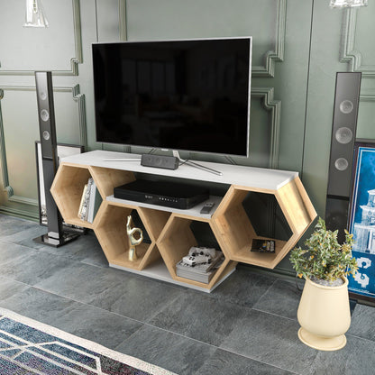 TV Stand Bal - White, Sapphire Oak-BAL47TS02 White
Sonomo 135 X 35 X 16 by DECOROTIKA | Souqify