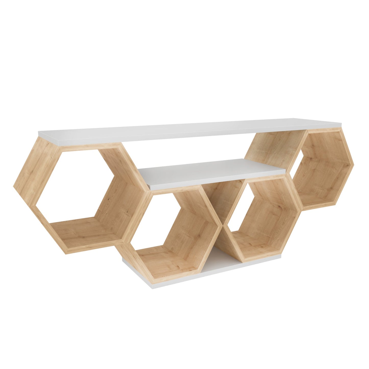 TV Stand Bal - White, Sapphire Oak-BAL47TS02 White
Sonomo 135 X 35 X 16 by DECOROTIKA | Souqify