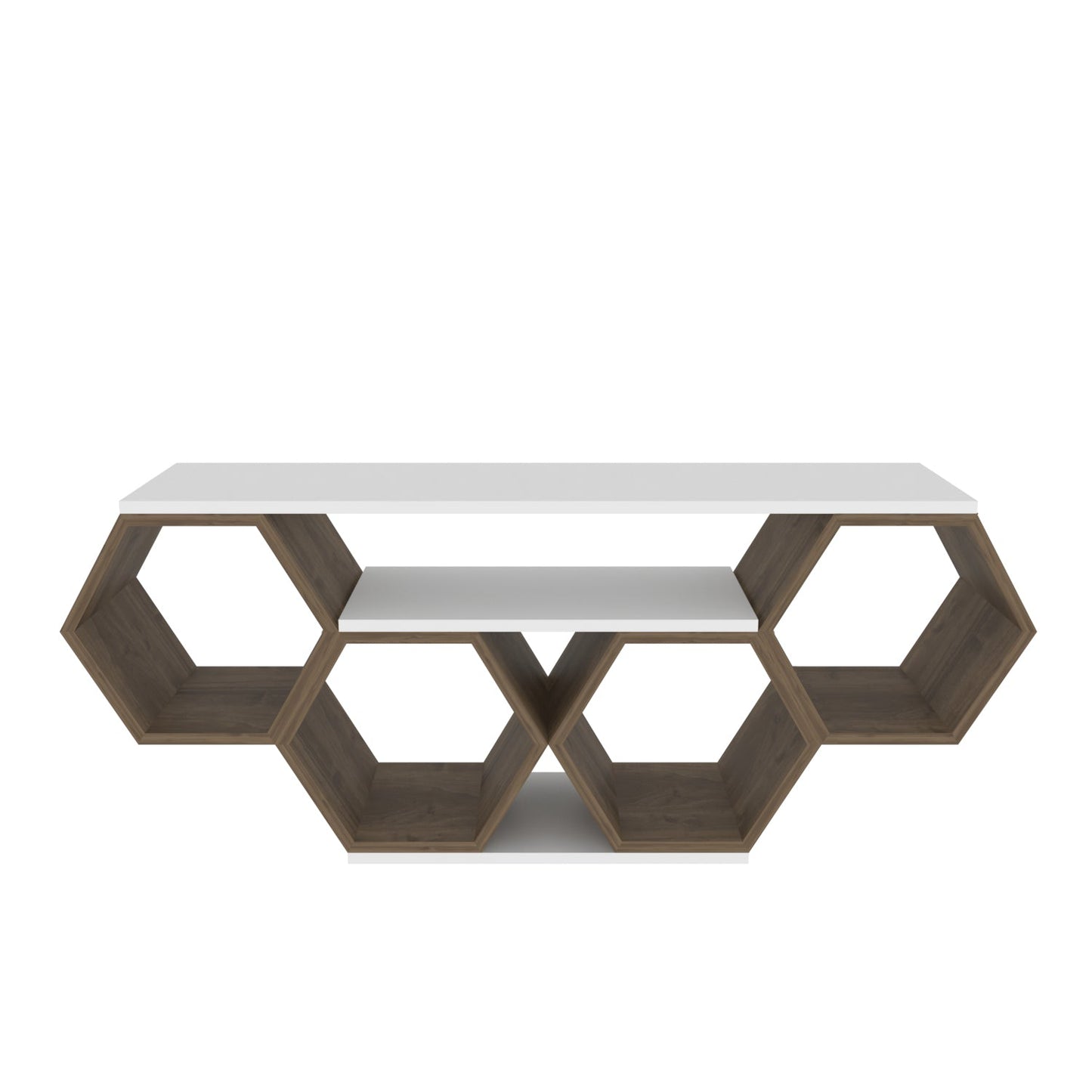 TV Stand Bal - White, Walnut-BAL47TS01 White
Walnut 135 X 35 X 16 by DECOROTIKA | Souqify