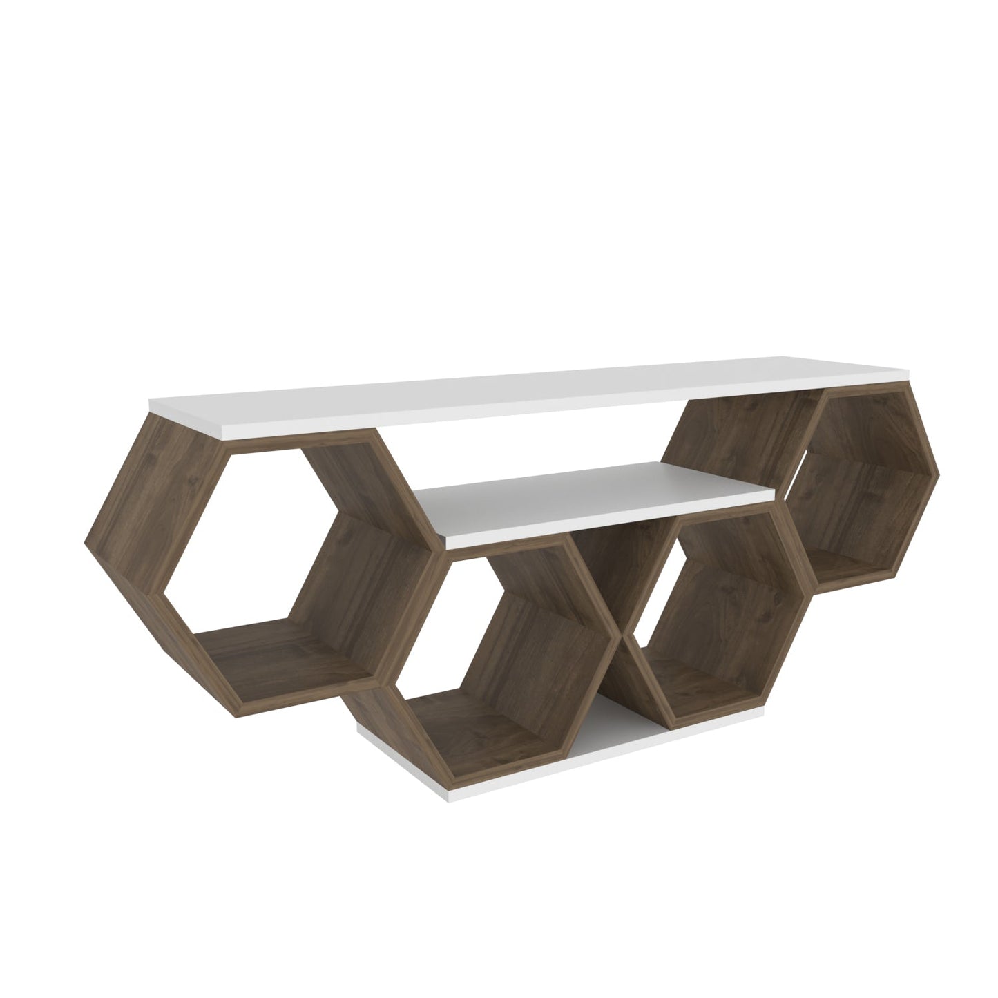 TV Stand Bal - White, Walnut-BAL47TS01 White
Walnut 135 X 35 X 16 by DECOROTIKA | Souqify
