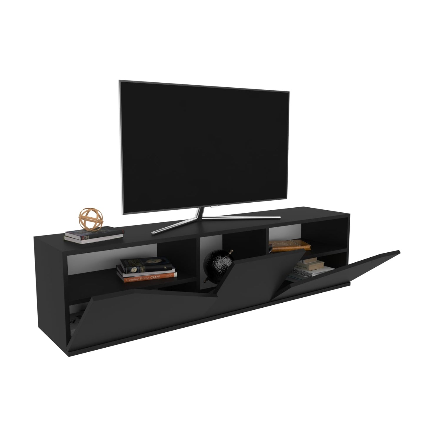 TV Stand Carson - Anthracite-OTVS3319 Anthracite 175 X 44 X 16 by DECOROTIKA | Souqify