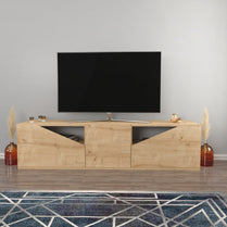 TV Stand Carson - Oak-OTVS3315 Oak 175 X 44 X 16 by DECOROTIKA | Souqify