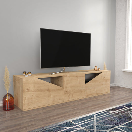 TV Stand Carson - Oak-OTVS3315 Oak 175 X 44 X 16 by DECOROTIKA | Souqify
