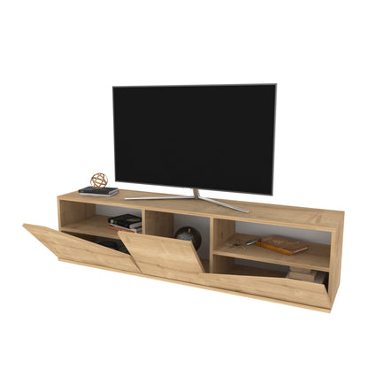 TV Stand Carson - Oak-OTVS3315 Oak 175 X 44 X 16 by DECOROTIKA | Souqify