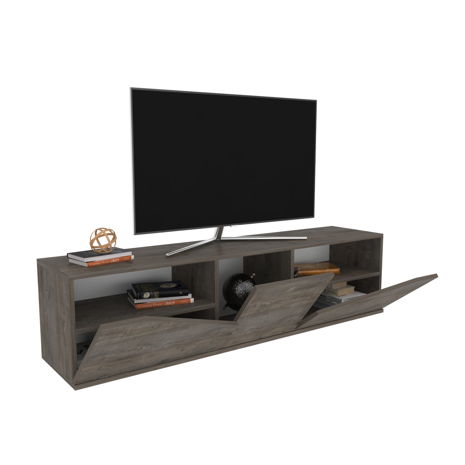 TV Stand Carson - Wenge-OTVS3323 Wenge 175 X 44 X 16 by DECOROTIKA | Souqify