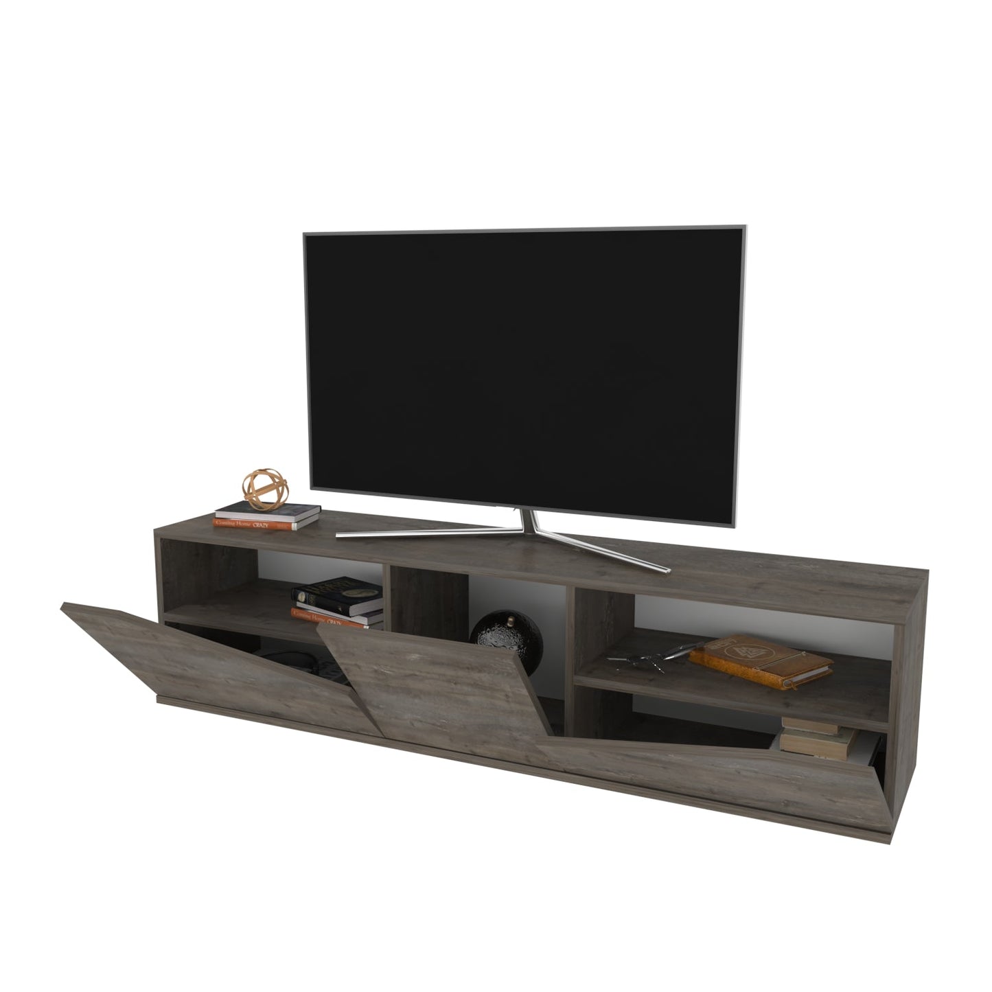 TV Stand Carson - Wenge-OTVS3323 Wenge 175 X 44 X 16 by DECOROTIKA | Souqify
