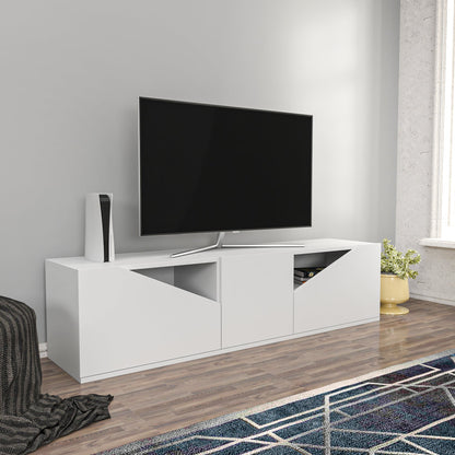 TV Stand Carson - White-OTVS3311 White 175 X 44 X 16 by DECOROTIKA | Souqify