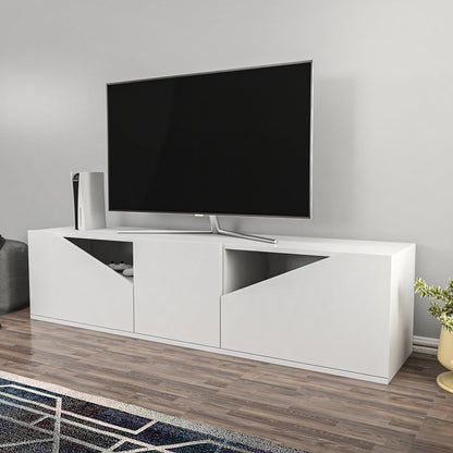 TV Stand Carson - White-OTVS3311 White 175 X 44 X 16 by DECOROTIKA | Souqify