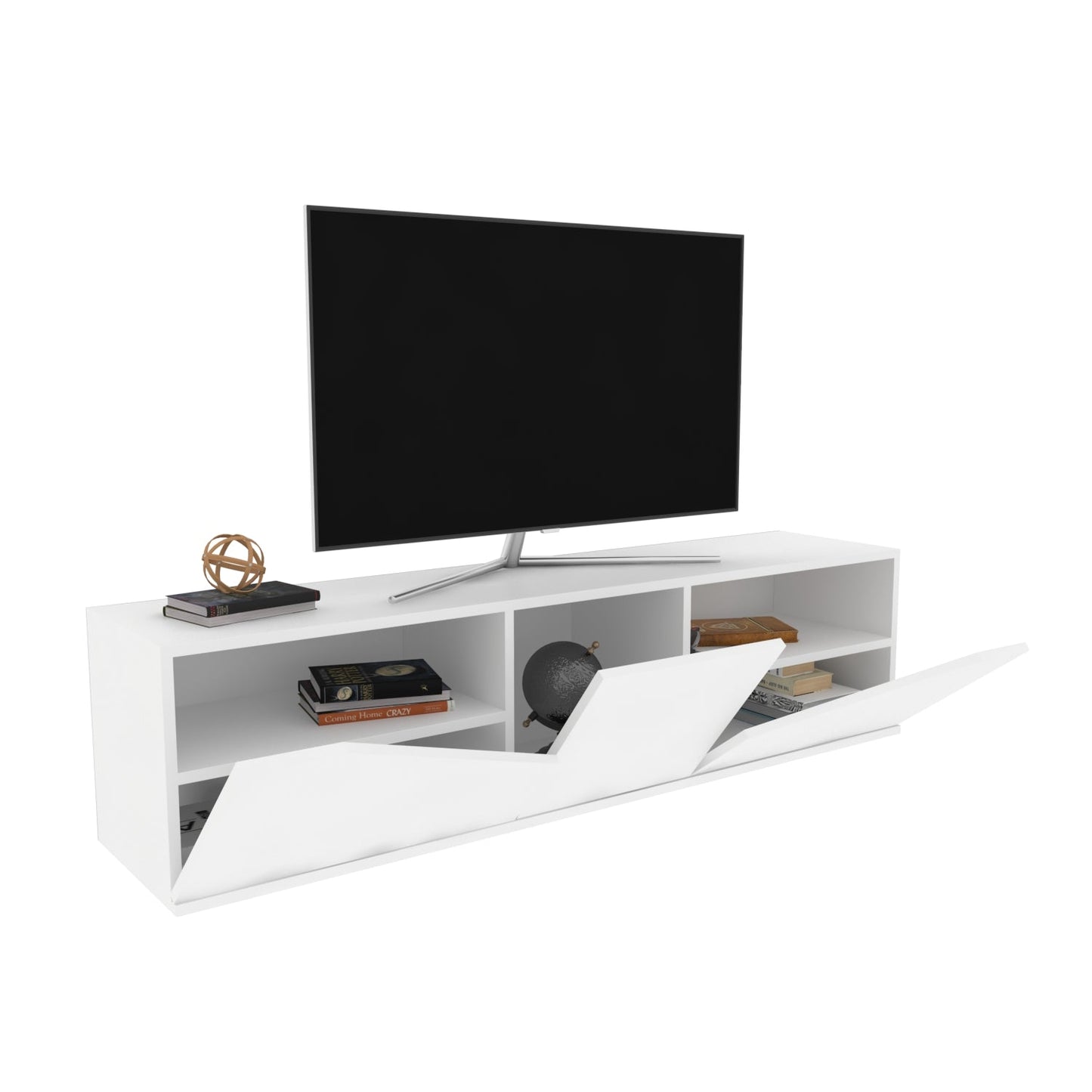TV Stand Carson - White-OTVS3311 White 175 X 44 X 16 by DECOROTIKA | Souqify