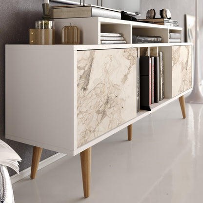 TV Stand Char - White, Ephesus-CHA63TS01 White 172 X 41 X 14 by DECOROTIKA | Souqify