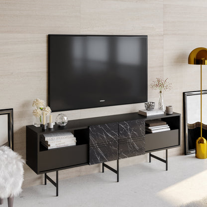 TV Stand Derin - Black-DRN71SB02 Black
Marble 107 X 41 X 27 by DECOROTIKA | Souqify