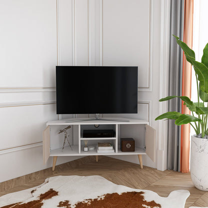Tv Stand Lesson Silva&Cottonbeige-LSS47TS05 Silva&Cottonbeige 134 X 51 X 15 by DECOROTIKA | Souqify