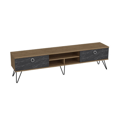 TV Stand Lorenz-LOR71TSB01 Walnut
Black 185 X 40 X 9.1 by DECOROTIKA | Souqify