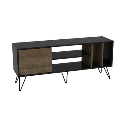 TV Stand Mistico (140) - Walnut, Black-MST55TSB01 Walnut
Black 152 X 41 X 15 by DECOROTIKA | Souqify