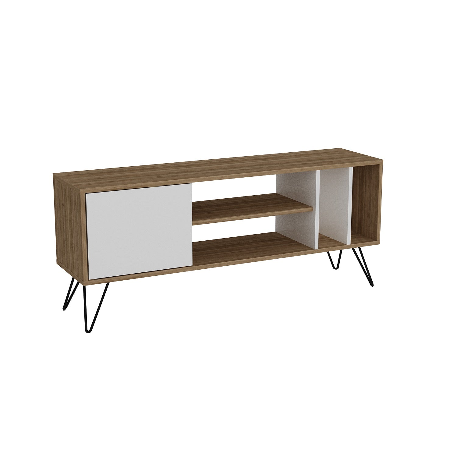 TV Stand Mistico (140) - Walnut, White-MST55TSB02 Walnut
Black
White 152 X 41 X 15 by DECOROTIKA | Souqify