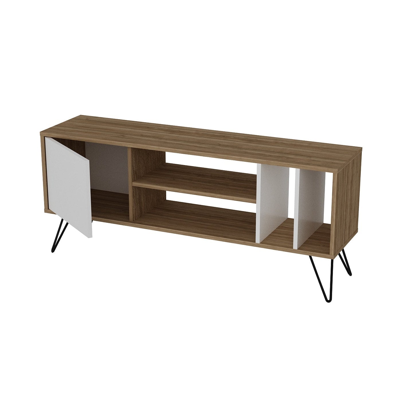 TV Stand Mistico (140) - Walnut, White-MST55TSB02 Walnut
Black
White 152 X 41 X 15 by DECOROTIKA | Souqify