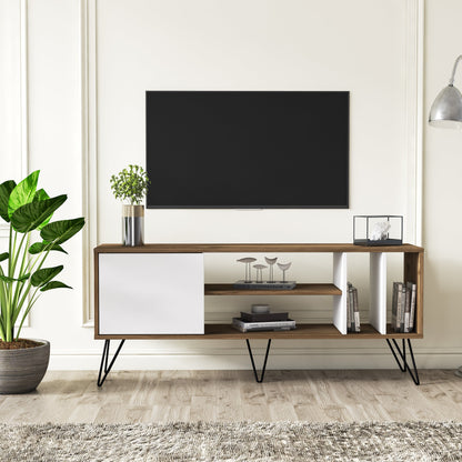 TV Stand Mistico (140) - Walnut, White-MST55TSB02 Walnut
Black
White 152 X 41 X 15 by DECOROTIKA | Souqify