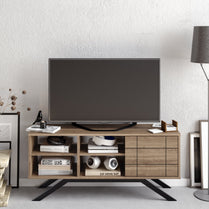 TV Stand North - Black, Walnut-NOR51TS02 Black
Walnut 143 X 43 X 20 by DECOROTIKA | Souqify