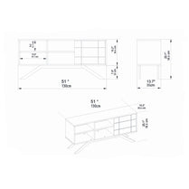 TV Stand North - Black, Walnut-NOR51TS02 Black
Walnut 143 X 43 X 20 by DECOROTIKA | Souqify