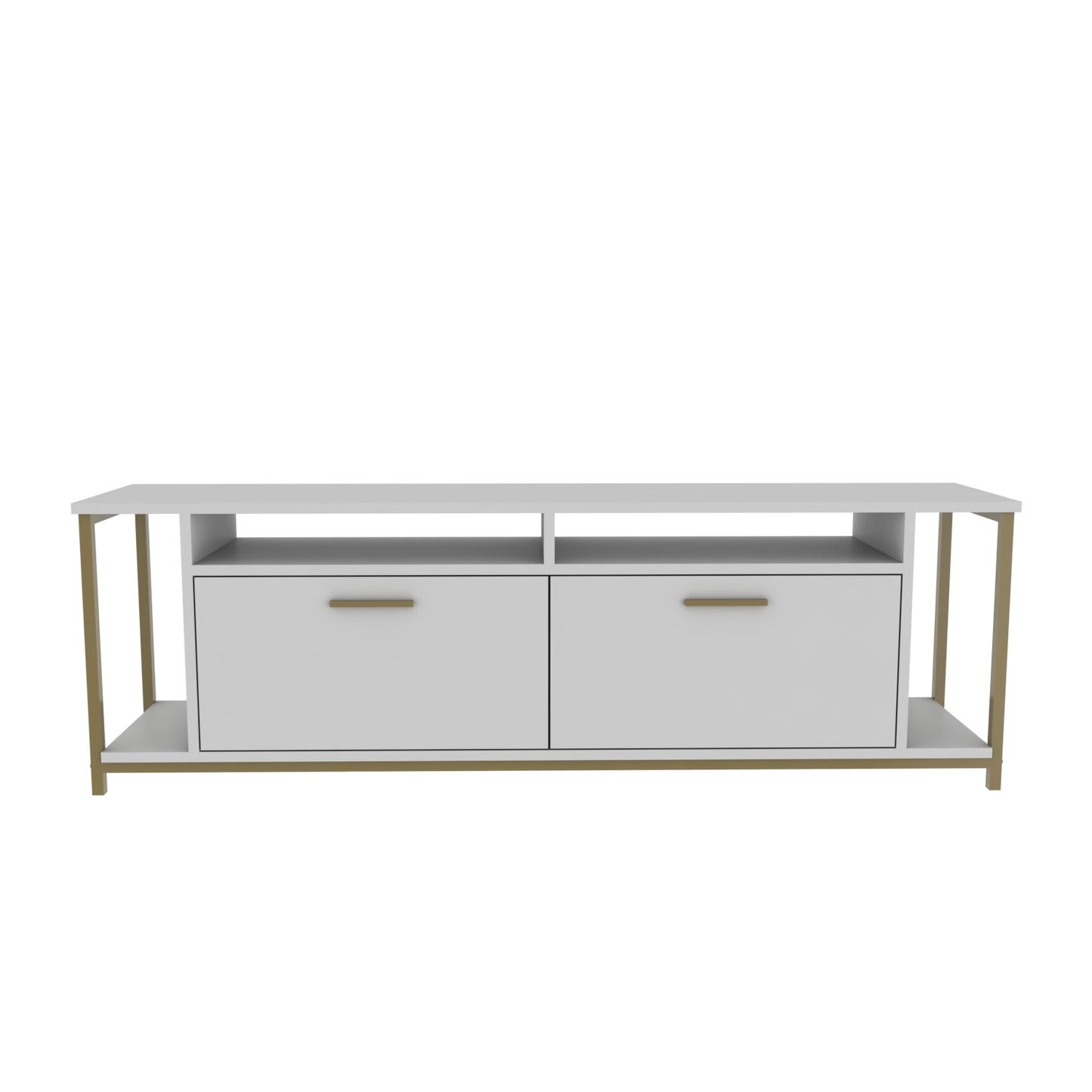 TV Stand Omar - White, Gold-OMR63TS03 White
Gold 174 X 43 X 15 by DECOROTIKA | Souqify