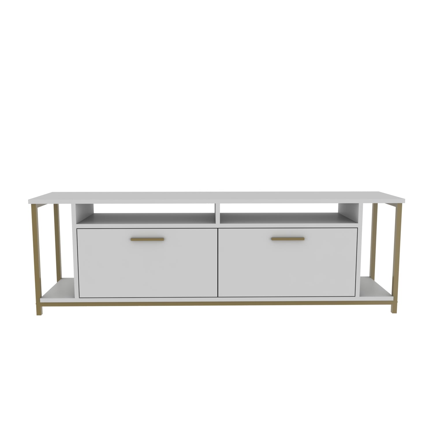 TV Stand Omar - White, Gold-OMR63TS03 White
Gold 174 X 43 X 15 by DECOROTIKA | Souqify