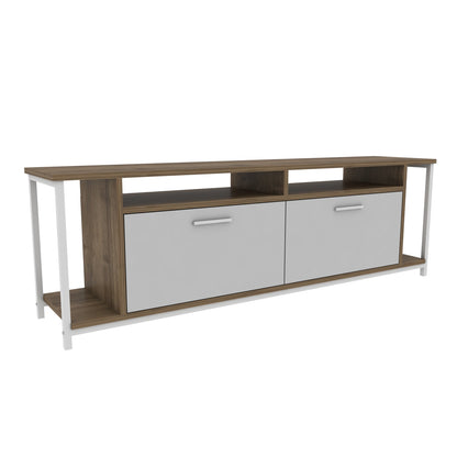 TV Stand Omar - White, Walnut-OMR63TS02 White
Walnut 174 X 43 X 15 by DECOROTIKA | Souqify