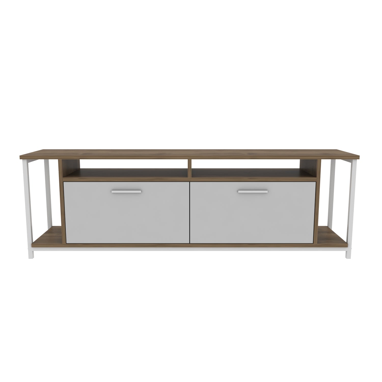 TV Stand Omar - White, Walnut-OMR63TS02 White
Walnut 174 X 43 X 15 by DECOROTIKA | Souqify