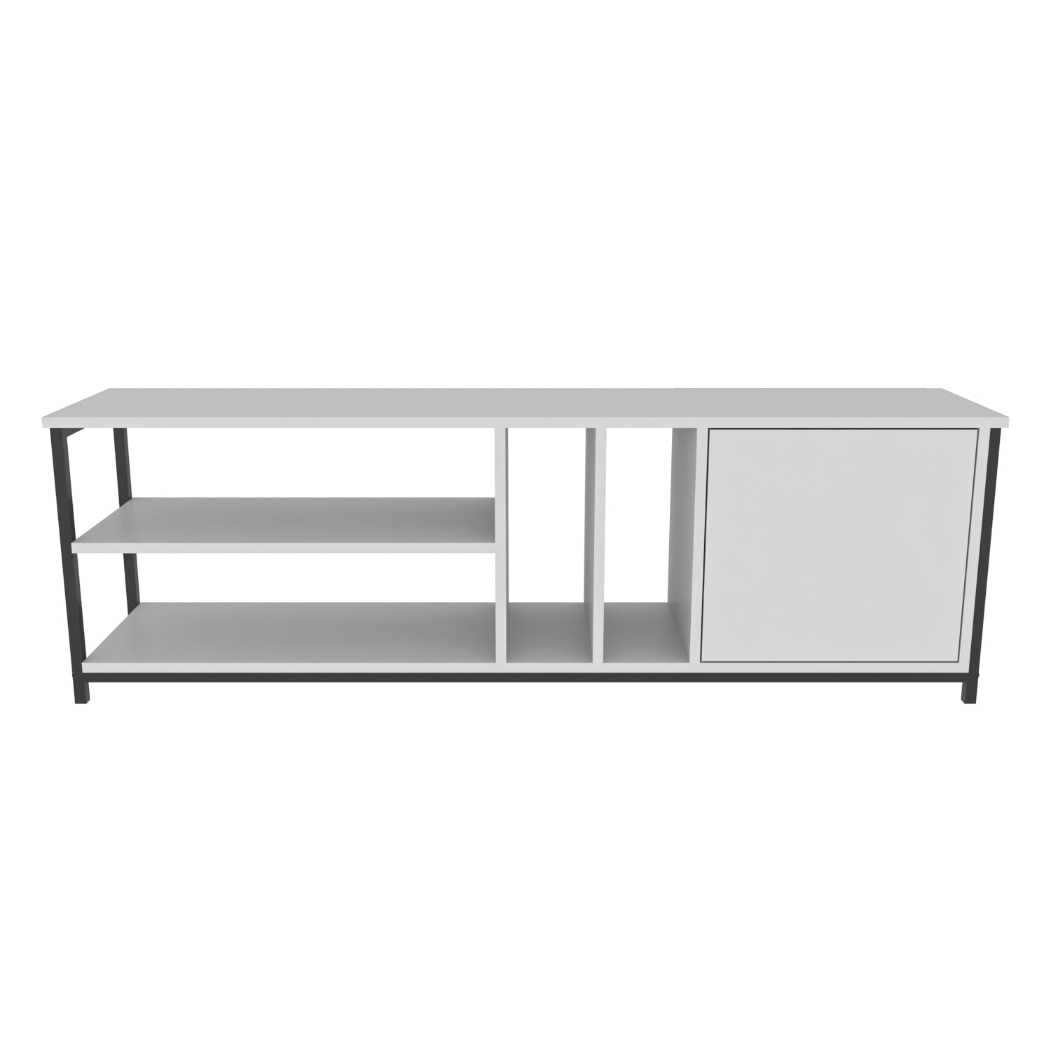 TV Stand Oneida - Black, White-OTVS3101 Black
White 169 X 47.2 X 16.6 by DECOROTIKA | Souqify