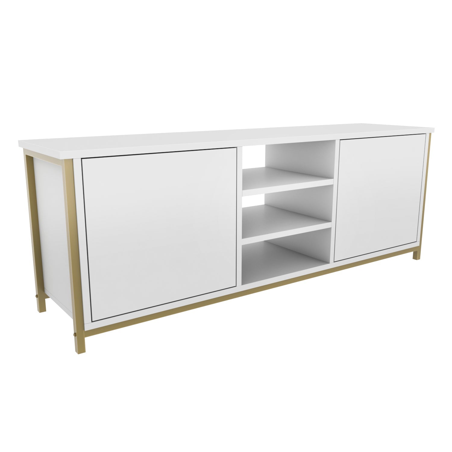 TV Stand Otis - Gold, White-OTVS3089 Gold
White 167.6 X 47.2 X 16.6 by DECOROTIKA | Souqify