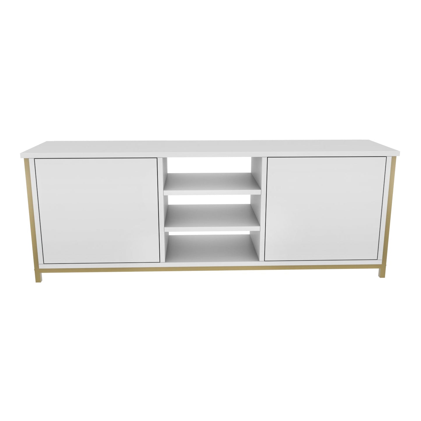 TV Stand Otis - Gold, White-OTVS3089 Gold
White 167.6 X 47.2 X 16.6 by DECOROTIKA | Souqify