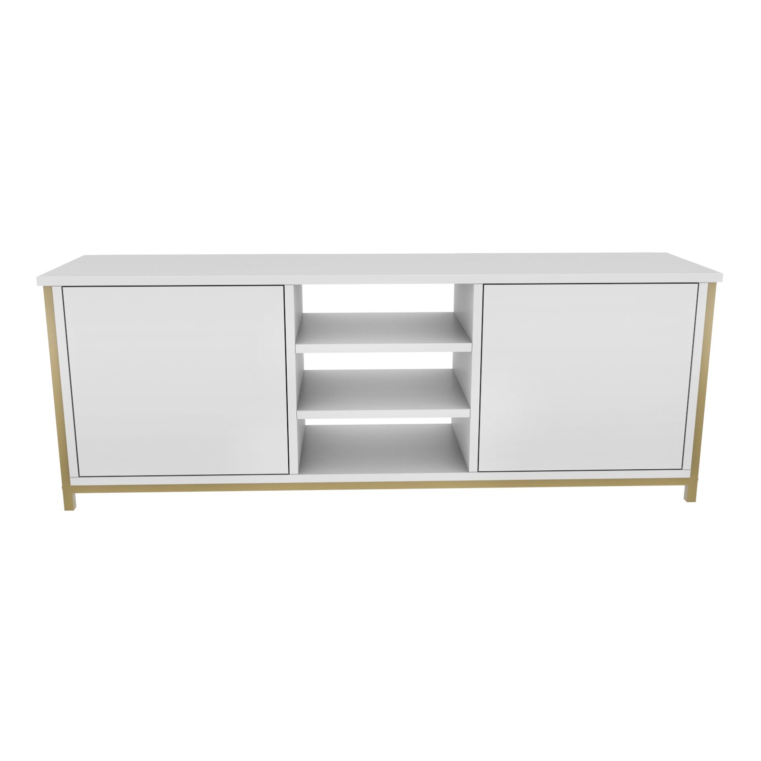 TV Stand Otis - Gold, White-OTVS3089 Gold
White 167.6 X 47.2 X 16.6 by DECOROTIKA | Souqify