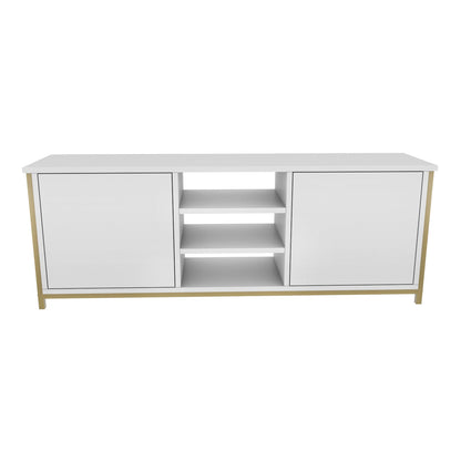 TV Stand Otis - Gold, White-OTVS3089 Gold
White 167.6 X 47.2 X 16.6 by DECOROTIKA | Souqify