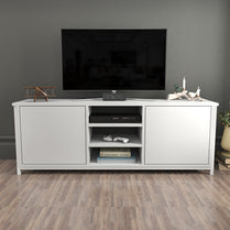 TV Stand Otis - White-OTVS3085 White 167.6 X 47.2 X 16.6 by DECOROTIKA | Souqify