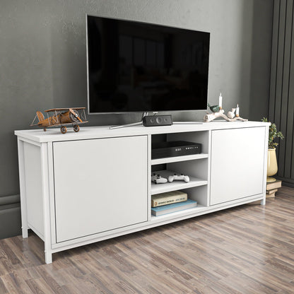 TV Stand Otis - White-OTVS3085 White 167.6 X 47.2 X 16.6 by DECOROTIKA | Souqify