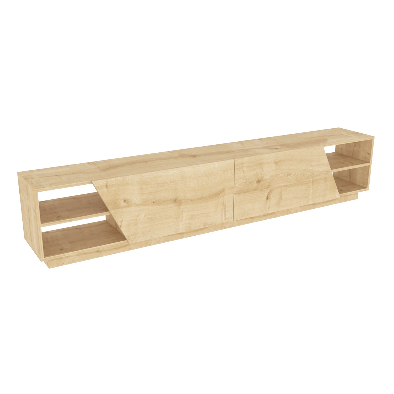 TV Stand Rhodes - Oak-OTVS3335 Oak 176 X 46 X 17 by DECOROTIKA | Souqify