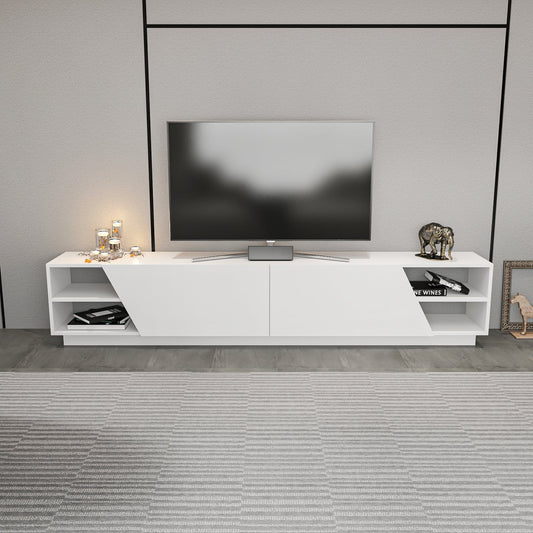TV Stand Rhodes - White-OTVS3331 White 176 X 46 X 17 by DECOROTIKA | Souqify