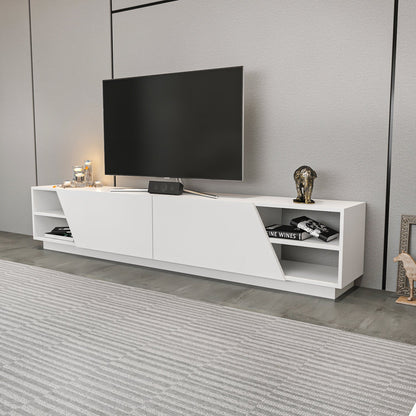 TV Stand Rhodes - White-OTVS3331 White 176 X 46 X 17 by DECOROTIKA | Souqify