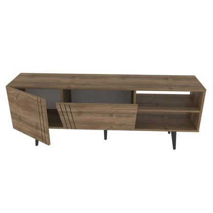 TV Stand Ronas - Walnut-RON63TS01 Walnut 171 X 44 X 15 by DECOROTIKA | Souqify