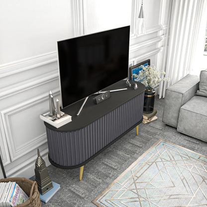 TV Stand Stor - Black, Anthracite-STO55TS02 Black
Anthracite 155 X 49 X 18 by DECOROTIKA | Souqify