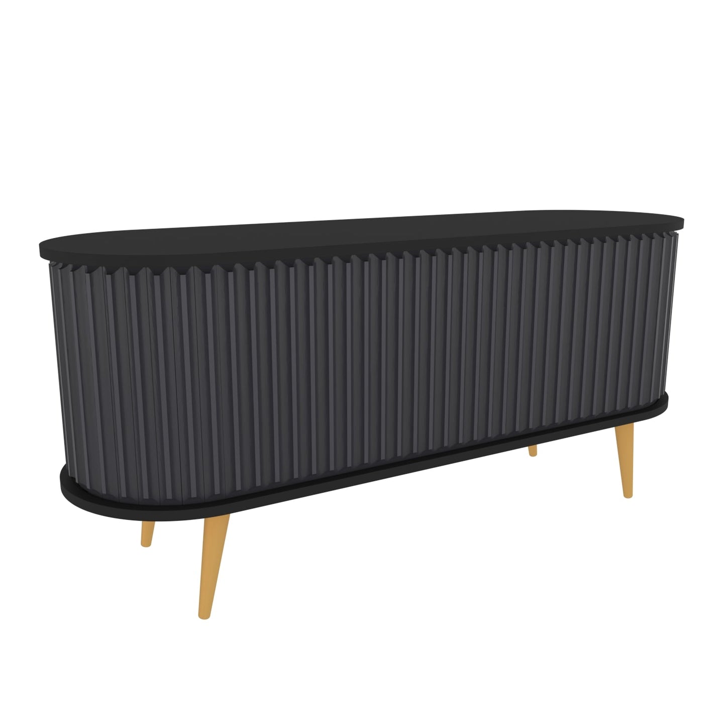 TV Stand Stor - Black, Anthracite-STO55TS02 Black
Anthracite 155 X 49 X 18 by DECOROTIKA | Souqify