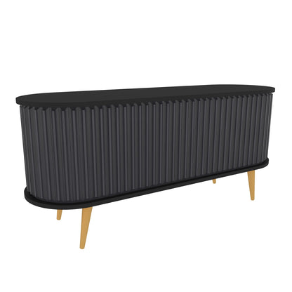 TV Stand Stor - Black, Anthracite-STO55TS02 Black
Anthracite 155 X 49 X 18 by DECOROTIKA | Souqify
