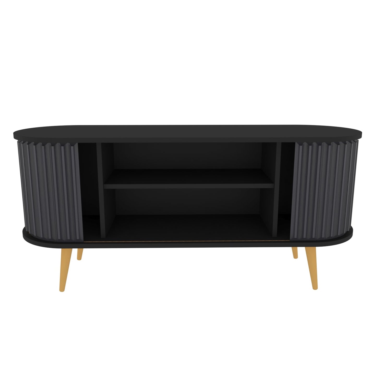 TV Stand Stor - Black, Anthracite-STO55TS02 Black
Anthracite 155 X 49 X 18 by DECOROTIKA | Souqify