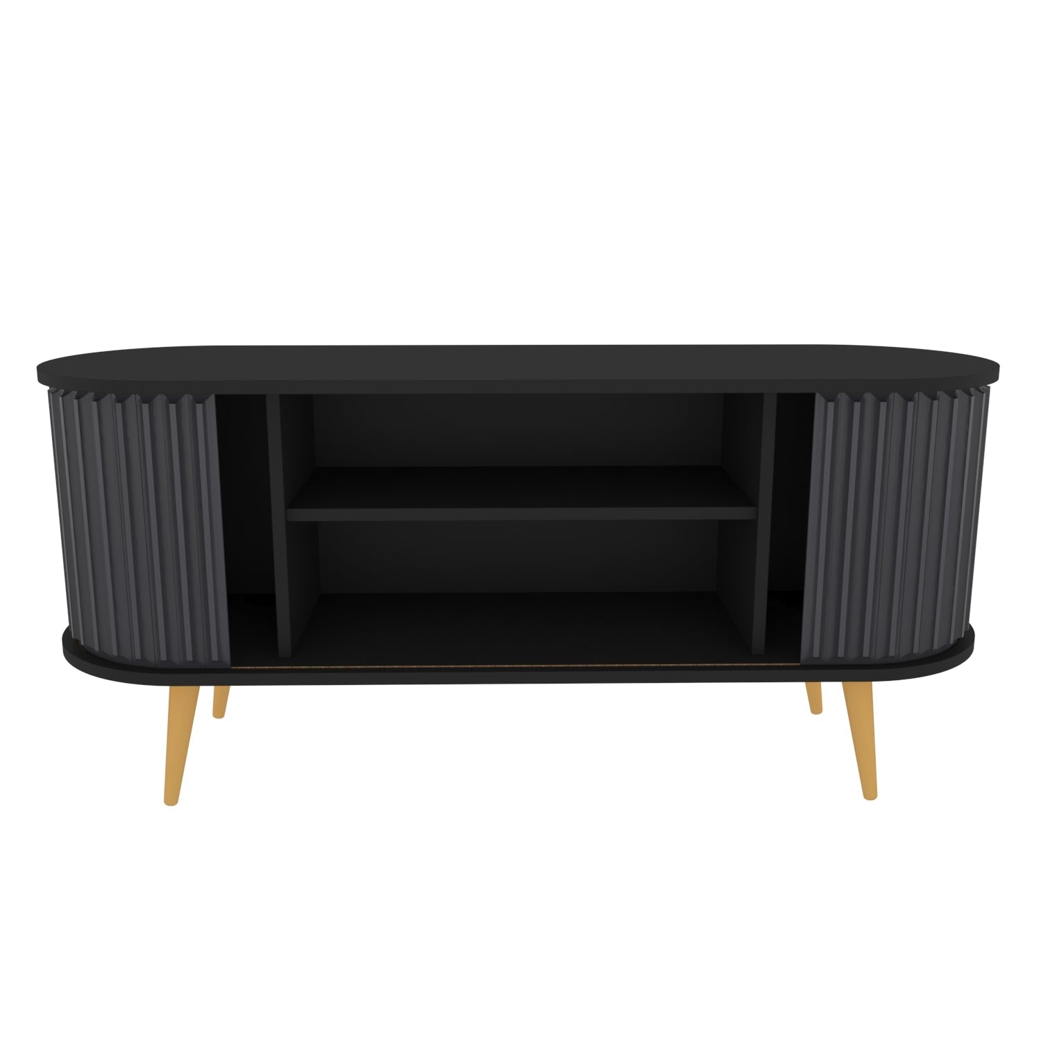 TV Stand Stor - Black, Anthracite-STO55TS02 Black
Anthracite 155 X 49 X 18 by DECOROTIKA | Souqify