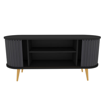 TV Stand Stor - Black, Anthracite-STO55TS02 Black
Anthracite 155 X 49 X 18 by DECOROTIKA | Souqify