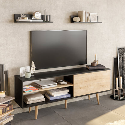 TV Unit Pi - Black, Sapphire-PI63TS03 Black
Sapphire 170 X 41 X 14 by DECOROTIKA | Souqify