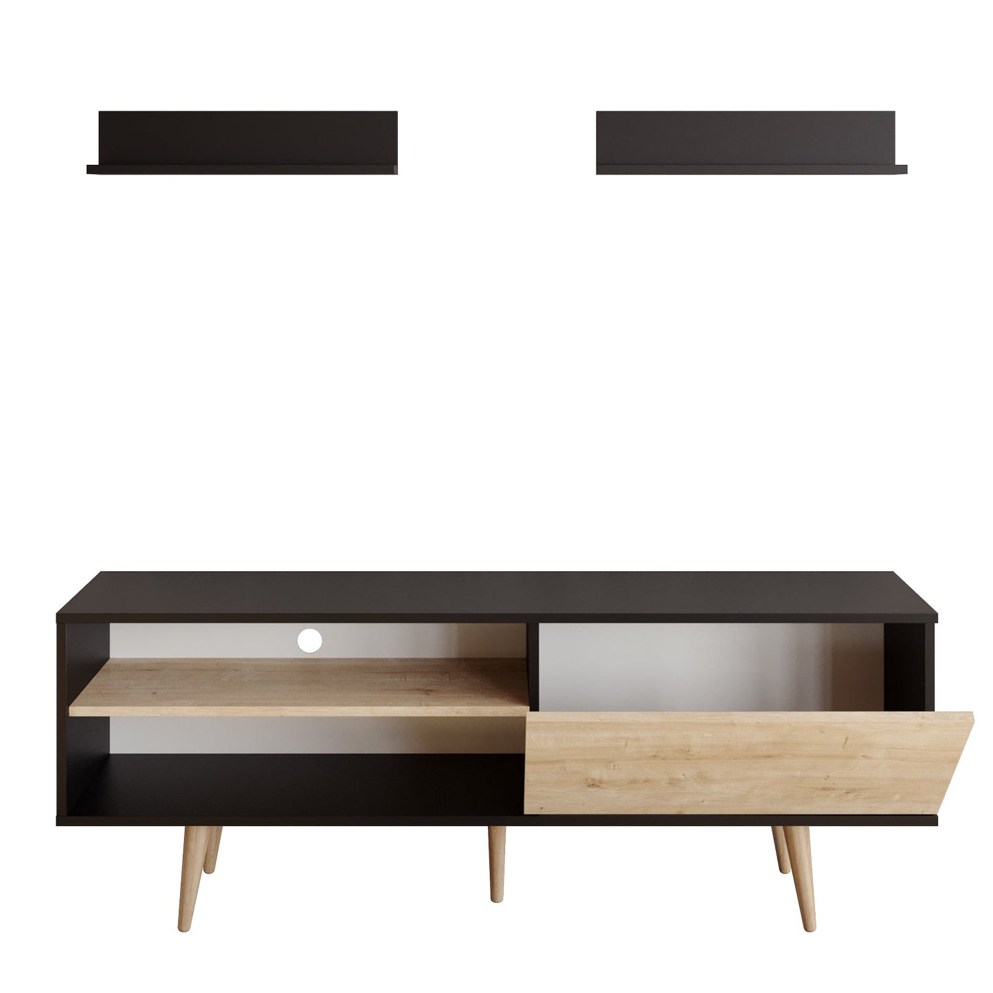 TV Unit Pi - Black, Sapphire-PI63TS03 Black
Sapphire 170 X 41 X 14 by DECOROTIKA | Souqify