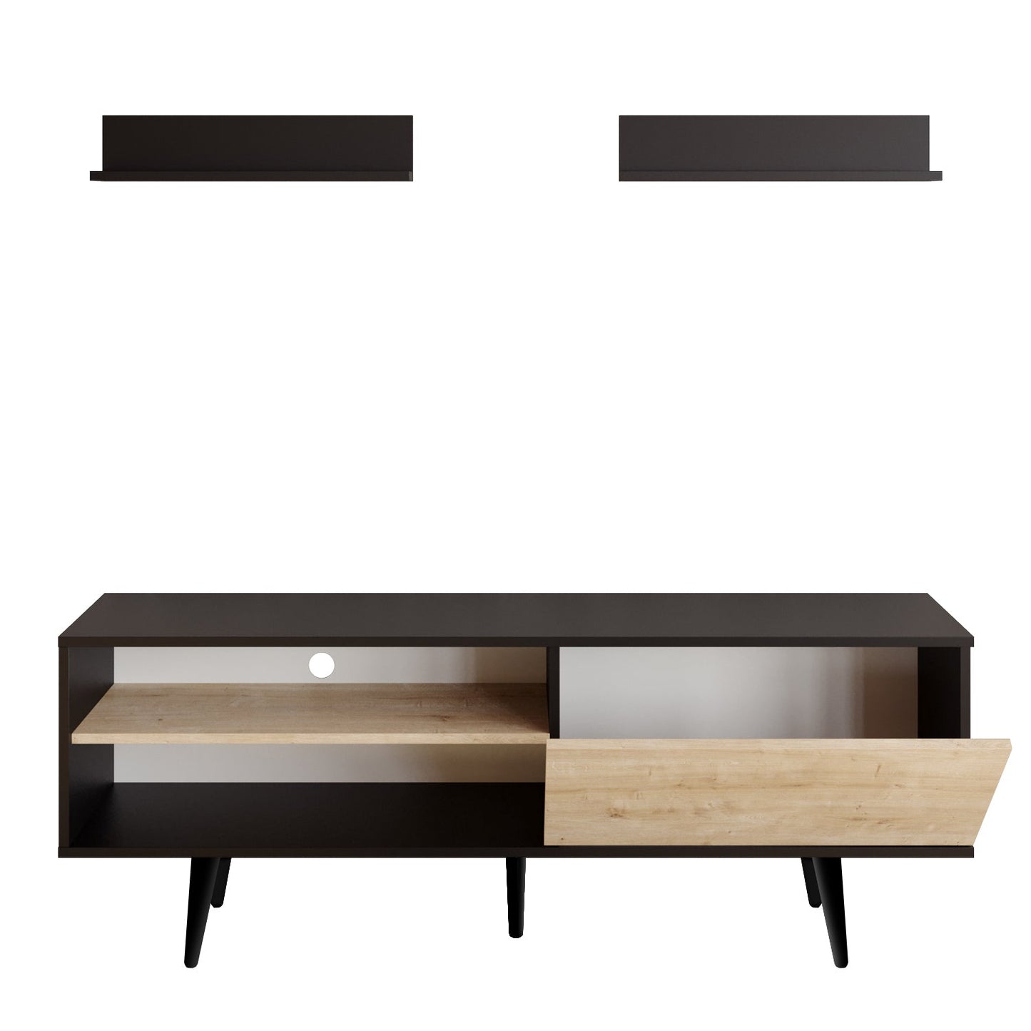 TV Unit Pi - Black, Sapphire-PI63TS03 Black
Sapphire 170 X 41 X 14 by DECOROTIKA | Souqify