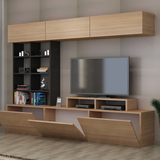 TV Unit Sasa - Teak, Black-SAS71TS01 Teak
Black 185 X 41 X 14 by DECOROTIKA | Souqify