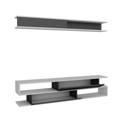 TV Unit Sims - Black, White-SMS71TS01 White
Black 180 X 37 X 14 by DECOROTIKA | Souqify